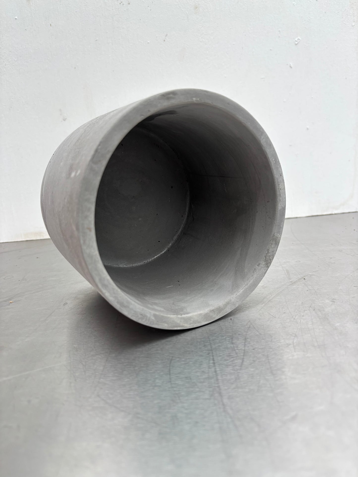 12 cm Grey Concrete Pot