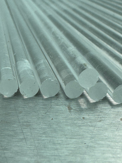 5x 45 cm Long Transparent Acrylic Plant Support